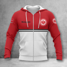 Eintracht Frankfurt Hoodie Zip Herren | SGE Kapuzenjacke mit Reißverschluss WINA11838