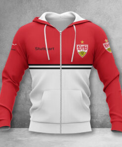 VfB Stuttgart Hoodie Zip Herren | VfB Kapuzenjacke mit Reißverschluss WINA11847
