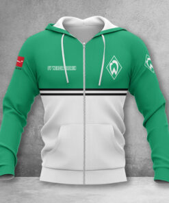 Werder Bremen Hoodie Zip Herren | SVW Kapuzenjacke mit Reißverschluss WINA11850