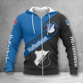TSG Hoffenheim Hoodie Zip Herren | TSG Kapuzenjacke mit Reißverschluss WINA2865