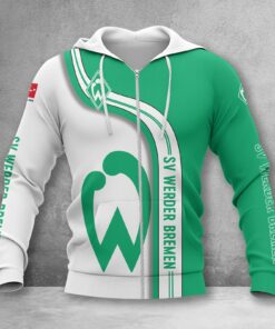 Werder Bremen Hoodie Zip Herren | SVW Kapuzenjacke mit Reißverschluss WINA2814