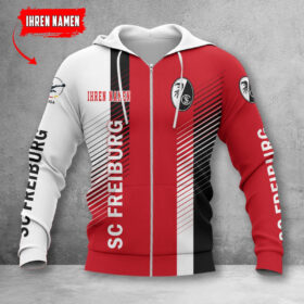 SC Freiburg II Hoodie Zip Herren | SCF II Kapuzenjacke mit Reißverschluss WINA10764