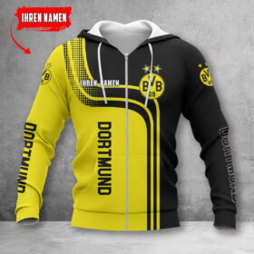 Borussia Dortmund Hoodie Zip Herren | BVB Kapuzenjacke mit Reißverschluss WINA60121
