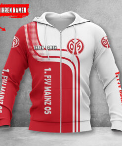 1. FSV Mainz 05 Hoodie Zip Herren | Mainz 05 Kapuzenjacke mit Reißverschluss WINA60119