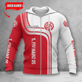 1. FSV Mainz 05 Hoodie Zip Herren | Mainz 05 Kapuzenjacke mit Reißverschluss WINA60119