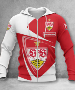 VfB Stuttgart Hoodie Zip Herren | VfB Kapuzenjacke mit Reißverschluss WINA17718