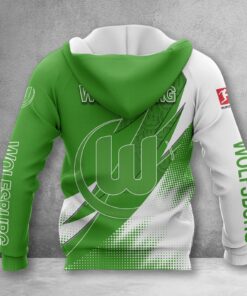 Alternative view of VfL Wolfsburg Hoodie Zip Herren | WOB Kapuzenjacke mit Reißverschluss WINA23169