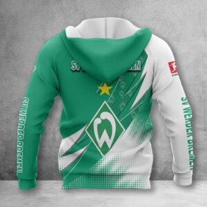 Alternative view of Werder Bremen Hoodie Zip Herren | SVW Kapuzenjacke mit Reißverschluss WINA23170