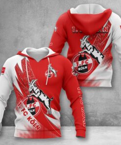 1. FC Köln Hoodie Herren | Effzeh Kapuzenpullover WINA23154