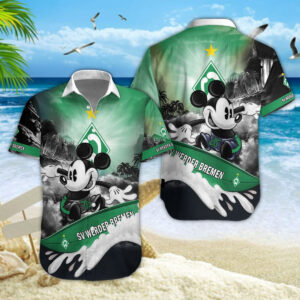 Hawaiihemd Werder Bremen – Herren Sommerhemd Classic