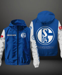 Schalke 04 Windbreaker | S04 Windjacke Königsblau