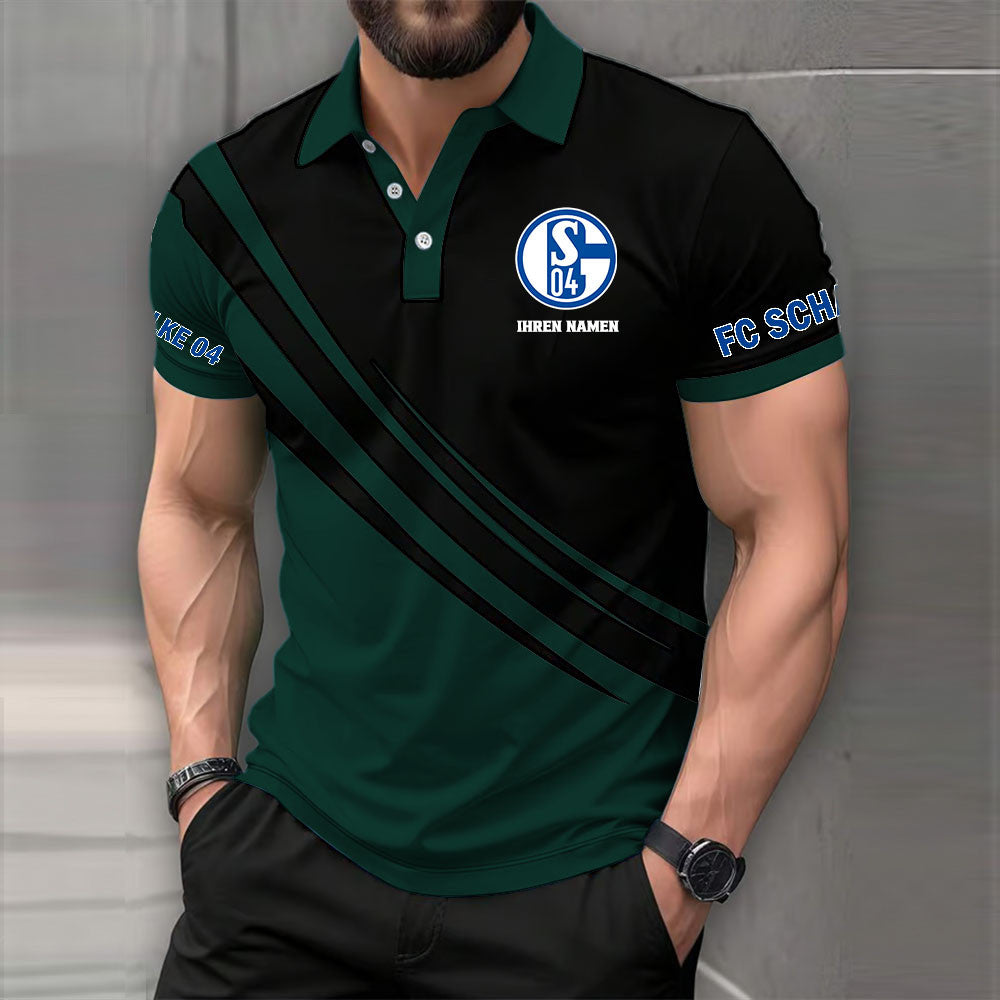 Schalke 04 Poloshirt | S04 Polohemd Premium – Bild 3
