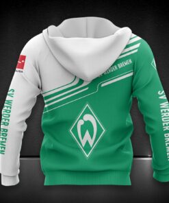 Alternative view of Werder Bremen Hoodie Zip Herren | SVW Kapuzenjacke mit Reißverschluss DDQQA80229