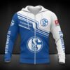 Schalke 04 Hoodie Zip Herren | S04 Kapuzenjacke mit Reißverschluss DDQQA80223