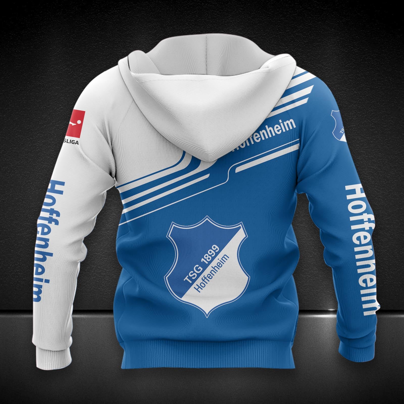 TSG Hoffenheim Hoodie Zip Herren | TSG Kapuzenjacke mit Reißverschluss DDQQA80224 – Bild 2
