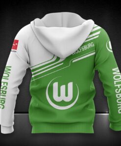 Alternative view of VfL Wolfsburg Hoodie Zip Herren | WOB Kapuzenjacke mit Reißverschluss DDQQA80228