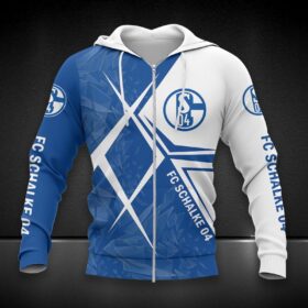 Schalke 04 Hoodie Zip Herren | S04 Kapuzenjacke mit Reißverschluss DDQQA90223