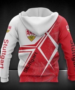 Alternative view of VfB Stuttgart Hoodie Zip Herren | VfB Kapuzenjacke mit Reißverschluss DDQQA90226
