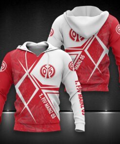 1. FSV Mainz 05 Hoodie Herren | Mainz 05 Kapuzenpullover DDQQA90213