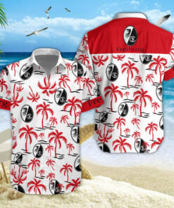 Hawaiihemd SC Freiburg – Herren Sommerhemd Premium