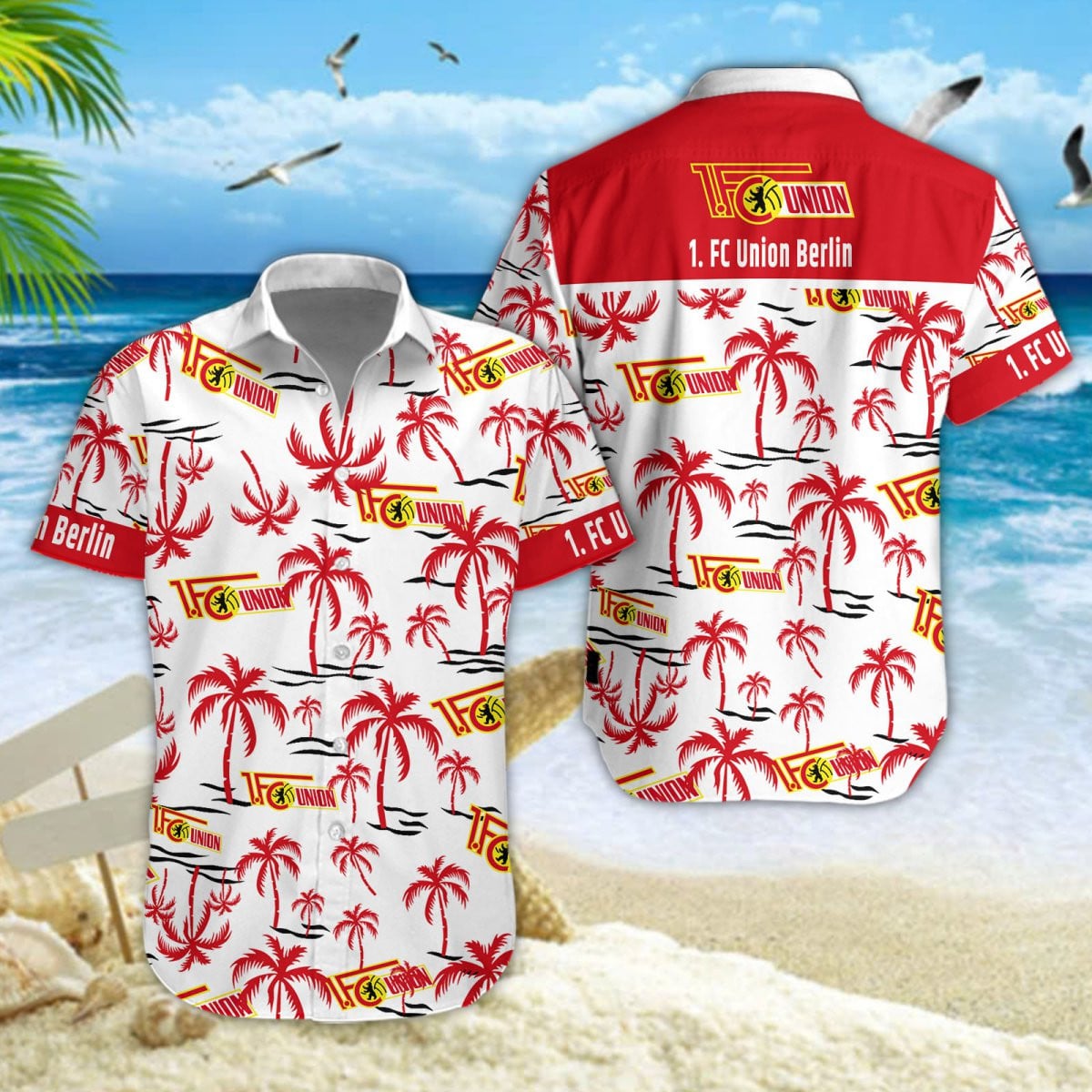Hawaiihemd Union Berlin – Herren Sommerhemd Premium