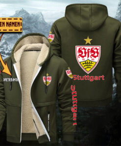 Alternative view of VfB Stuttgart Gefütterte Kapuzenjacke