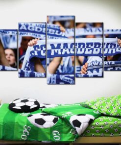 Alternative view of 1. FC Magdeburg Sport 09 FCM Leinwandbilder