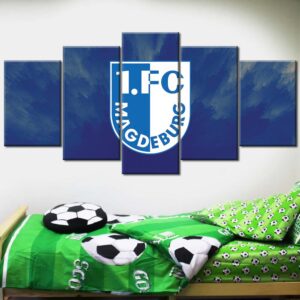 Alternative view of 1. FC Magdeburg Blau FCM Leinwandbilder