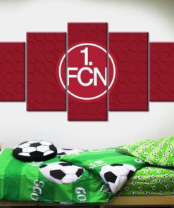 Alternative view of 1. FC Nürnberg Sport 08 FCN Leinwandbilder