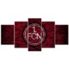1. FC Nürnberg Dunkelrote Ziegelwand FCN Leinwandbilder