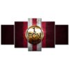 1. FC Nürnberg Roter Metallhintergrund FCN Leinwandbilder