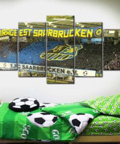 Alternative view of 1. FC Saarbrücken Spielfeld Ludwigspark Stadion 4 Leinwandbilder