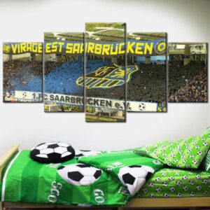 Alternative view of 1. FC Saarbrücken Spielfeld Ludwigspark Stadion 4 Leinwandbilder