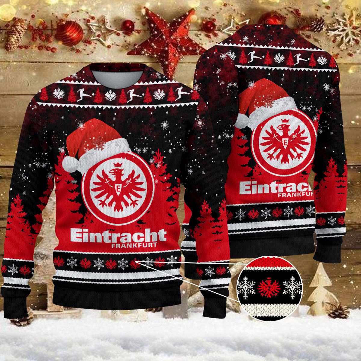 Weihnachtspullover Eintracht Frankfurt – Ugly Christmas Sweater