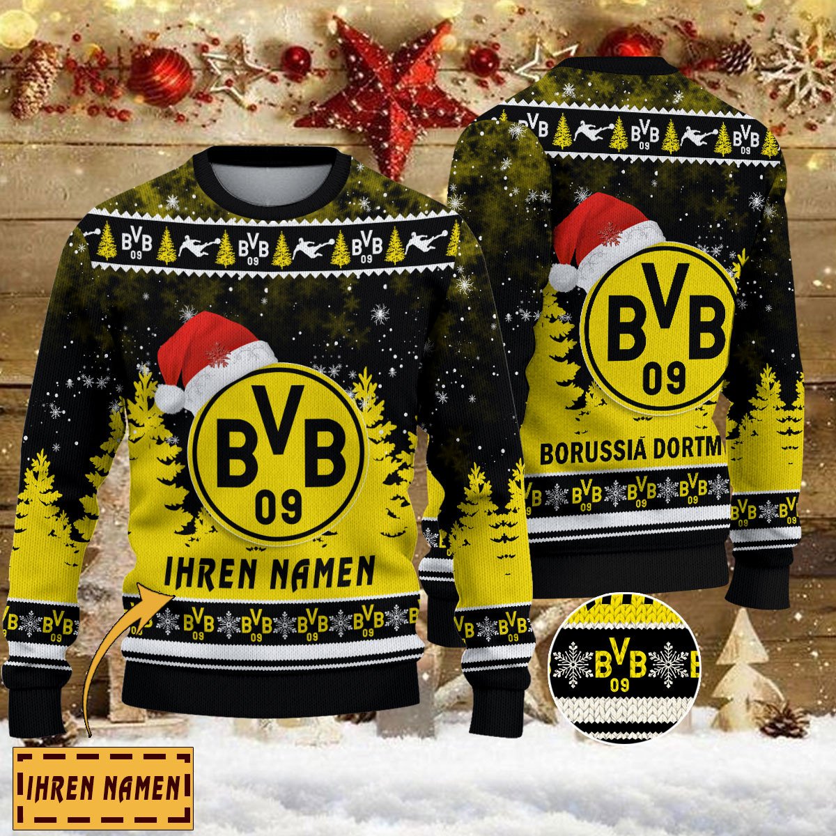 Weihnachtspullover Borussia Dortmund II – Ugly Christmas Sweater