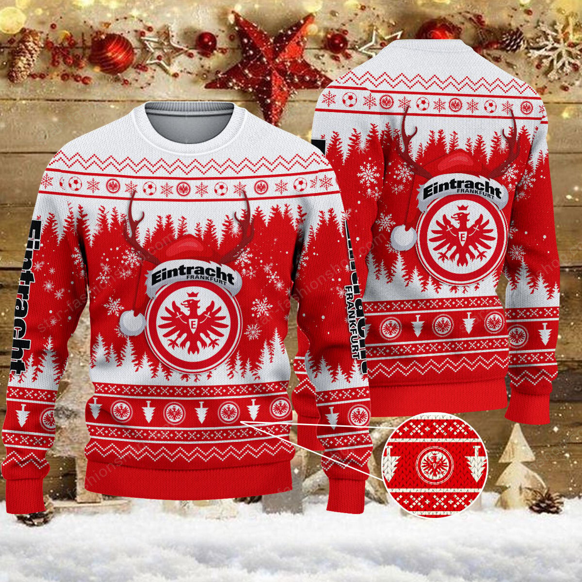 Weihnachtspullover Eintracht Frankfurt – Ugly Christmas Sweater