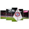 FC Bayern München Allianz Arena Spielfeld Mia san mia 10 FCB Leinwandbilder