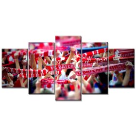 FC Bayern München Allianz Arena Spielfeld Mia san mia 5 FCB Leinwandbilder