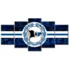 Eintracht Braunschweig Blaue Ziegelwand EBS Leinwandbilder