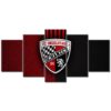 FC Ingolstadt Schanzer 04 Schwarz-Rotes Leder FCI Leinwandbilder