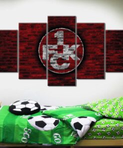 Alternative view of 1. FC Kaiserslautern 1FCK Ziegelwand Leinwandbilder