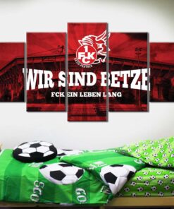 Alternative view of 1. FC Kaiserslautern 1FCK Wir sind Betze Leinwandbilder