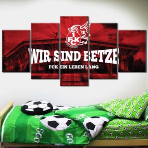 Alternative view of 1. FC Kaiserslautern 1FCK Wir sind Betze Leinwandbilder