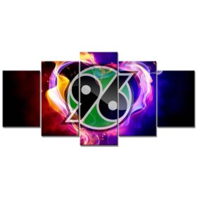 Hannover 96 Feuer-Stil Leinwandbilder