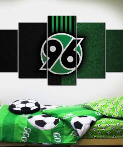 Alternative view of Hannover 96 Grünes Leder Leinwandbilder