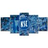 Karlsruher SC Spielfeld Blau KSC Leinwandbilder
