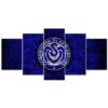 MSV Duisburg Blaue Ziegelwand Leinwandbilder