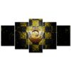 SG Dynamo Dresden Gelb-Schwarz Kariert Leinwandbilder