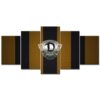 SG Dynamo Dresden Gelber Punktmetall-Hintergrund Leinwandbilder