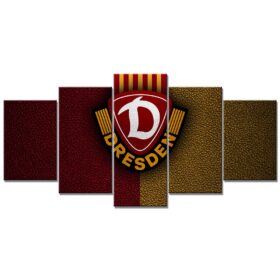 SG Dynamo Dresden Gelbes Leder Leinwandbilder
